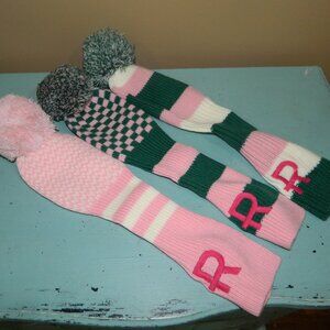 Mark & Graham Woolblend Golf Head Covers Lot of 3 (VV-30)